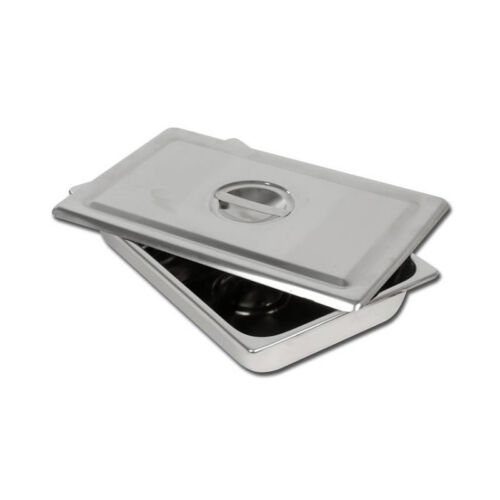 VASSOIO PERFORATO+COPERCHIO INOX 223x126x45 mm