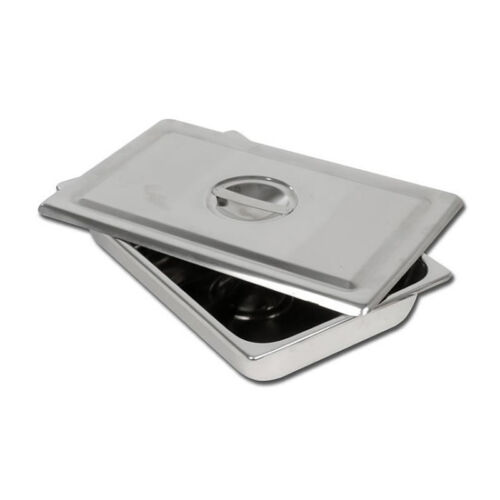 VASSOIO PERFORATO+COPERCHIO INOX 355x254x50 mm