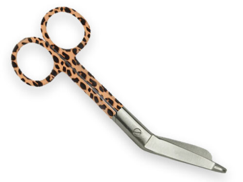 FORBICI PER BENDE - fantasia leopardo - 14 cm