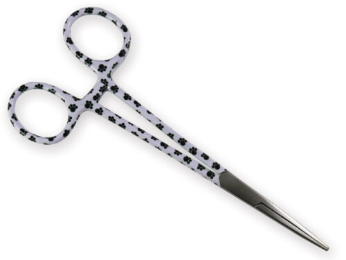 PINZA EMOSTATICA RETTA - fantasia orme - 16 cm