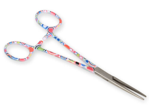 PINZA EMOSTATICA RETTA - fantasia bolle - 16 cm