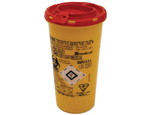 CONTENITORE RIFIUTI TAGLIENTI DISPO - 0,5 litri conf. 187 pz.