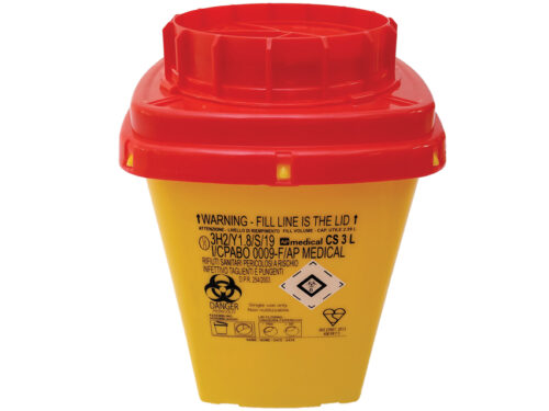 CONTENITORE RIFIUTI TAGLIENTI LINEA CS - 3 litri conf. 50 pz.