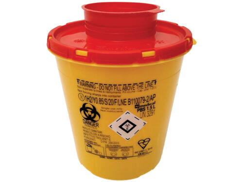 CONTENITORE RIFIUTI TAGLIENTI LINEA PBS - 1,5 litri conf. 100 pz.