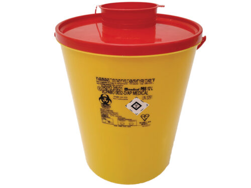 CONTENITORE RIFIUTI TAGLIENTI LINEA PBS - 12 litri conf. 25 pz.