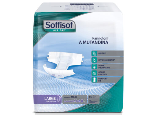 PANNOLONI SOFFISOF AIR DRY - incontinenza forte - large conf. 60 pz.