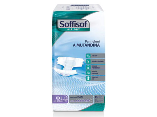 PANNOLONI SOFFISOF AIR DRY - incontinenza forte - XX-large conf. 60 pz.