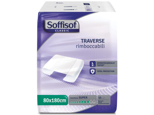 TRAVERSA LETTO ASSORBENTE SOFFISOF 80x180 cm - alta assorbenza conf. 90 pz.