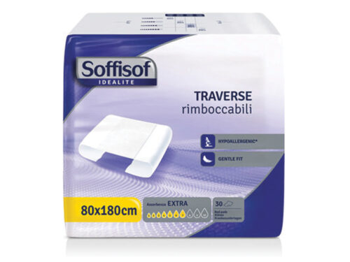 TRAVERSA LETTO ASSORBENTE SOFFISOF 80x180 cm - moderata assorbenza conf. 180 pz.