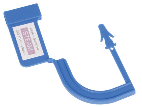 SIGILLO IN PLASTICA CON INDICATORE DI VAPORE - blu conf. 100 pz.