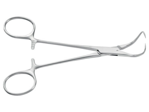 Pinza Fissateli Backhaus Aesculap – Curva, Punte Acute 13,5 cm (BF433R)