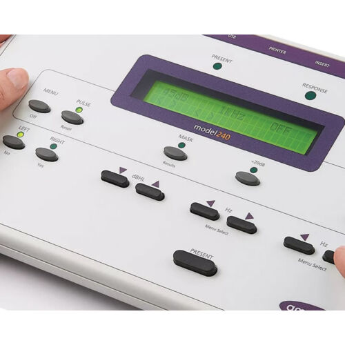 AUDIOMETRO DIAGNOSTICO AMPLIVOX 240 display