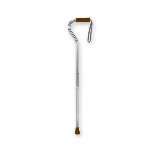 BASTONE ALLUMINIO CON MANICO CURVO