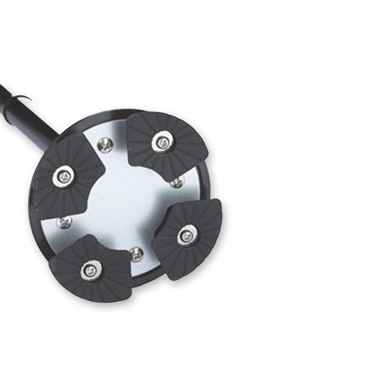 BASTONE DI SICUREZZA CON LUCE GIMA - con base a 4 piedini - nero - con allarme - immagine 2