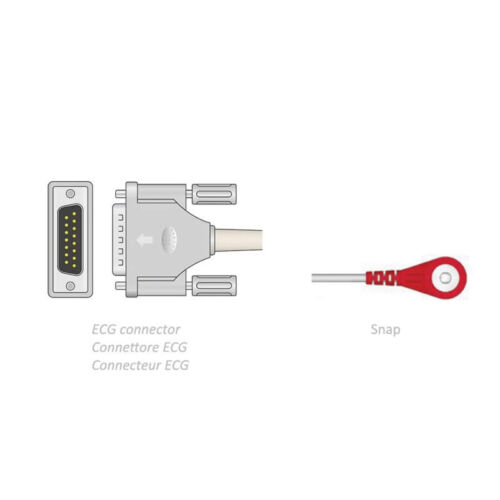 Cavo Paziente ECG 3,5 m Snap Compatibile Esaote Shiller