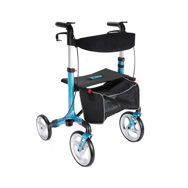 Deambulatore Prince Pieghevole con Ruote e Seduta – in Alluminio