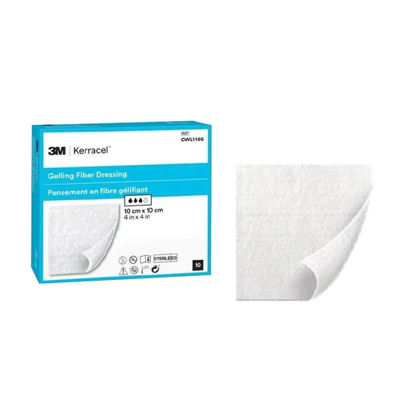 KERRACEL 3M MEDICAZIONE IN FIBRA GELIFICANTE 10×10 cm conf. 10 pz.