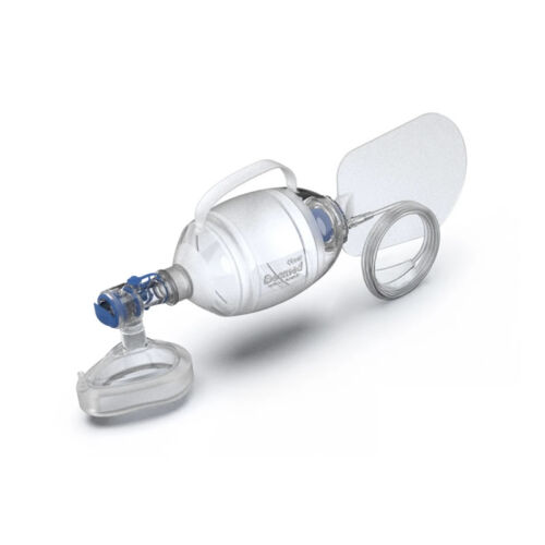 KIT PALLONE RIANIMATORE IN SILICONE con mascherine N. 5 – adulti