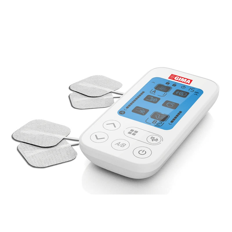 KURA TENS – Elettrostimolatore 2 Canali con 6 Programmi per Terapia Antalgica