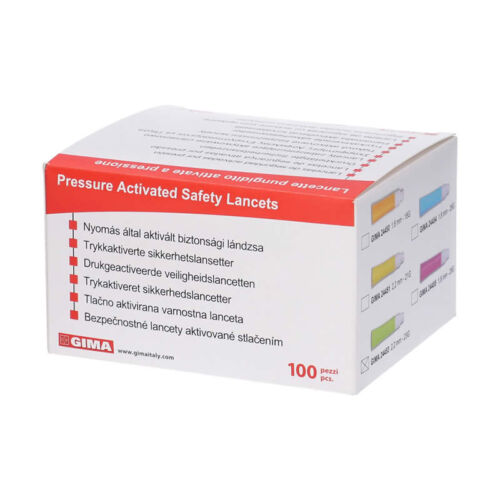 LANCETTE AUTOMATICHE DI SICUREZZA ROTONDE – ago 28G conf 100pz
