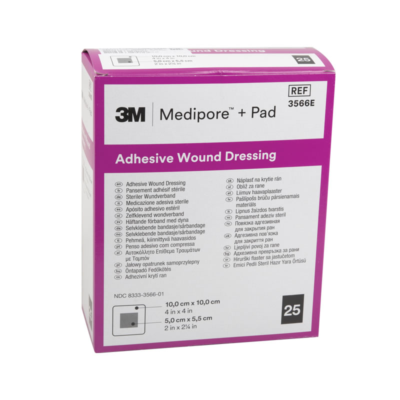 MEDIPORE 3M + PAD 10 x 10 cm conf 25 pezzi