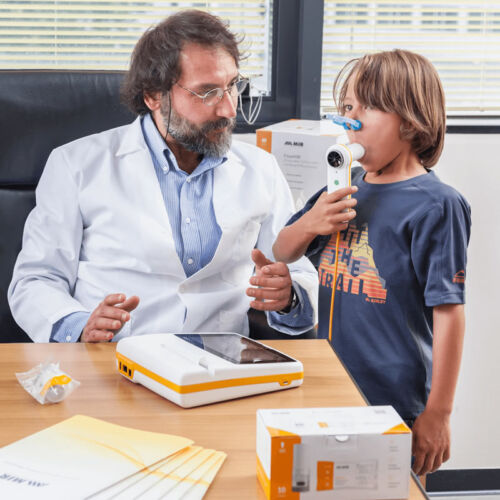 NUOVO SPIROLAB con display a colori e stampante e software + SpO2 uso