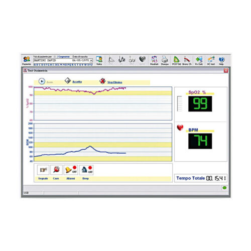 OSSIMETRO SPIRODOC+SOFTWARE display