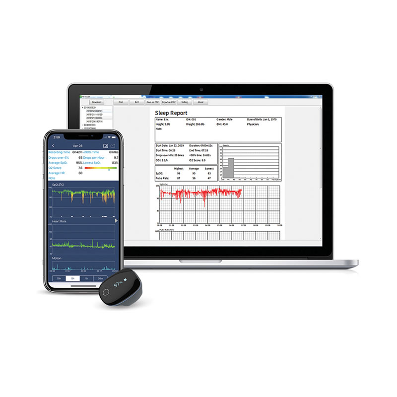 PULSOSSIMETRO O2RING MONITORAGGIO CONTINUO pc
