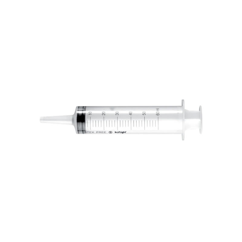 SIRINGA 3 PEZZI SENZA AGO – 60 ml CONO CATETERE conf. 20 pz
