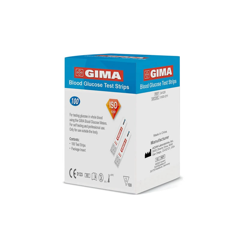 STRISCE GLUCOSIO per GLUCOMETRO GIMA