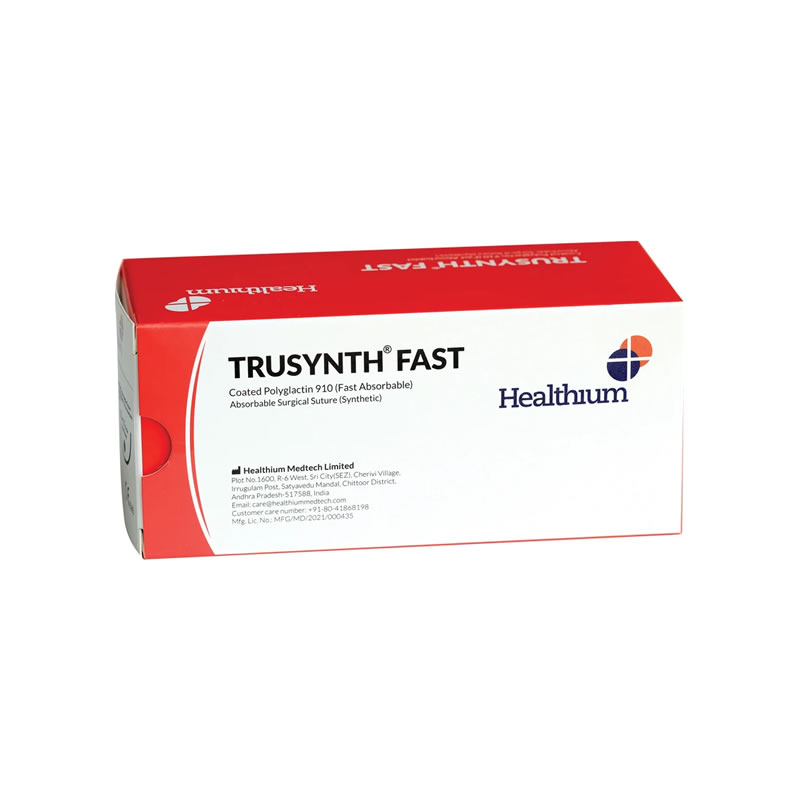 SUTURA ASSORBIBILE TRUSYNTH FAST calibro 2-0, curva 3-8, ago 24 mm – 70 cm – incolore