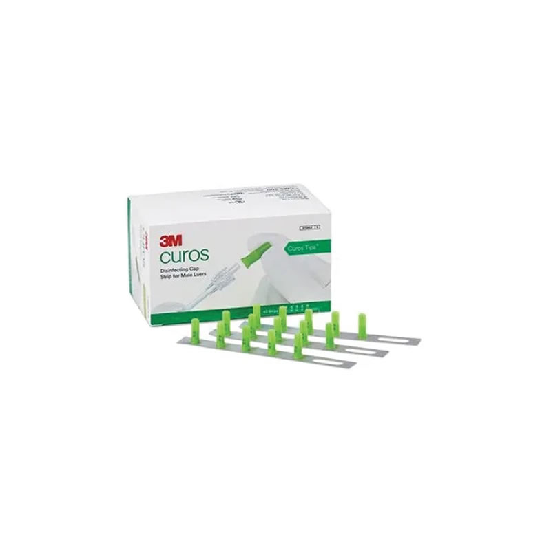 TAPPINI DISINFETTANTI CUROS TIPS – connettore Luer maschio – 40 strisce da 5 conf. 200 pz