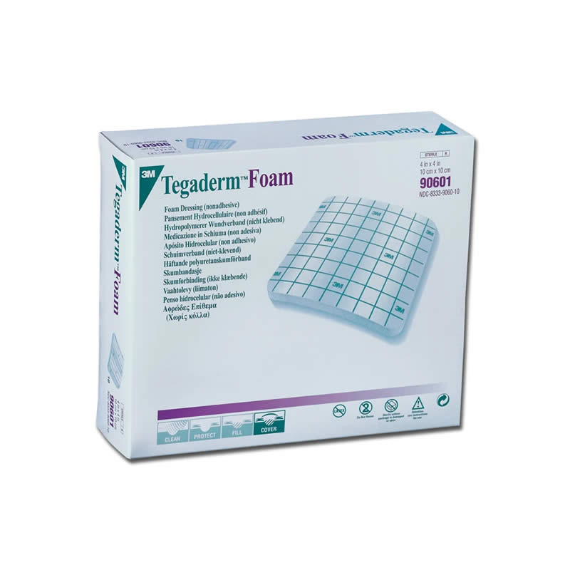 Tegaderm 3M Foam 10 × 10 cm – Medicazione Non Adesiva