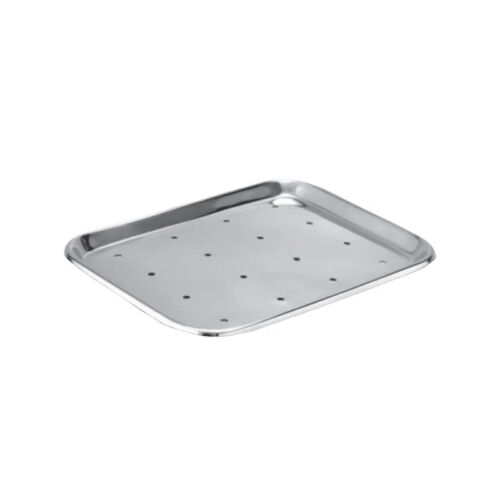 VASSOIO DI MAYO PERFORATO ACCIAIO INOX – 350x252x16 mm