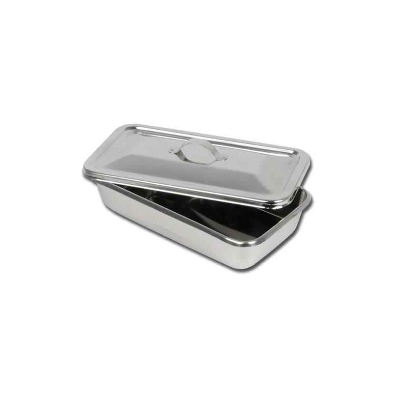 VASSOIO+COPERCHIO INOX 223x126x45 mm