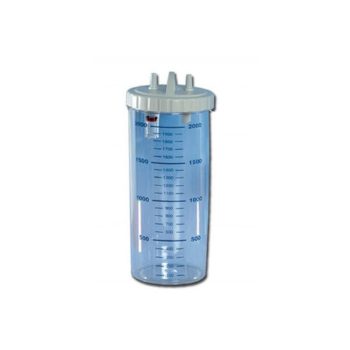 VASO 2 LITRI con coperchio - autoclavabile a 143°C
