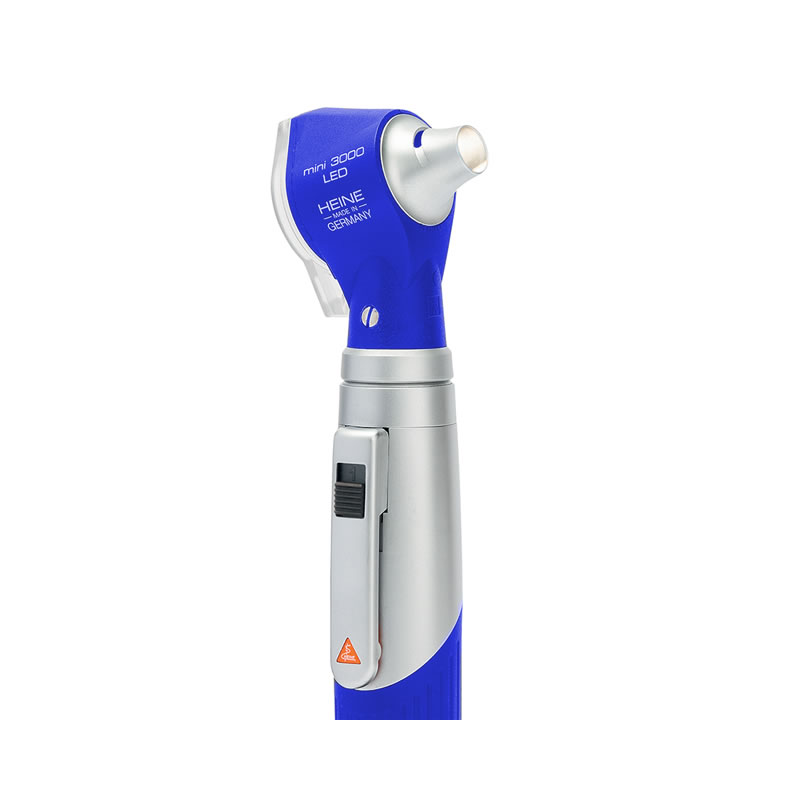 OTOSCOPIO HEINE MINI 3000 LED DIRECT con speculum riutilizzabili e astuccio - blu - D-856.20.021 - immagine 2