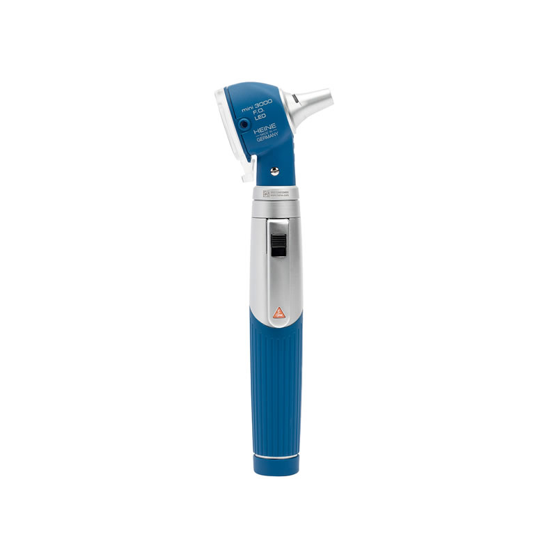 OTOSCOPIO HEINE MINI 3000 LED A F.O. con speculum riutilizzabili e astuccio - blu - D-885.20.021 - immagine 2