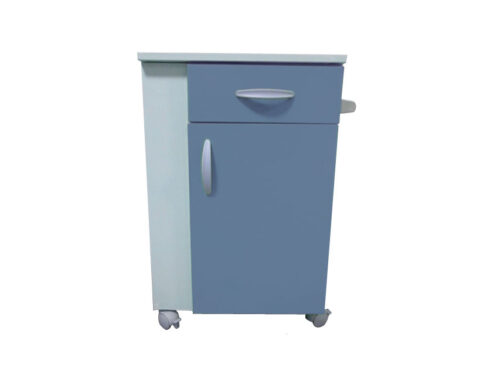 COMODINO FEBO CON PORTA BOTTIGLIA - blu