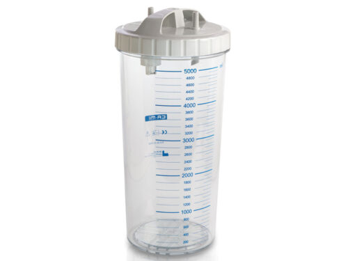VASO 5 LITRI con coperchio - autoclavabile a 143°C