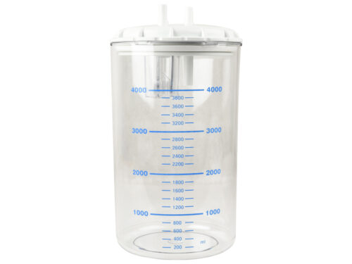 VASO 4 LITRI con coperchio - autoclavabile a 121°C