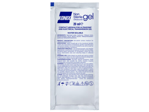 GEL ULTRASUONI TRASPARENTE - bustina 20ml conf. 200 pz.