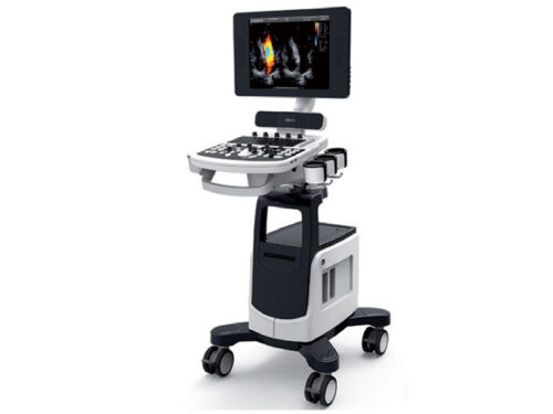 ECOGRAFO A COLORI CHISON QBit5 con carrello e Doppler avanzato per diagnosi professionale