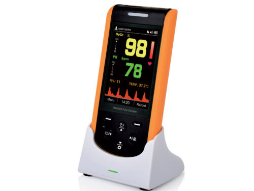 Pulsossimetro OXY-110 – Monitor SpO₂ con Display TFT e Memoria Dati