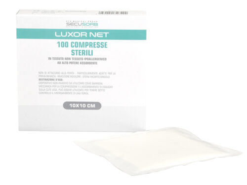 GARZA TNT 10x10 cm - 4 buste da 25 60 scatole