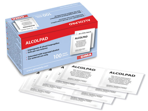 ALCOMED ALCOHOL PADS - scatola da 100 pads conf. 100 pz.