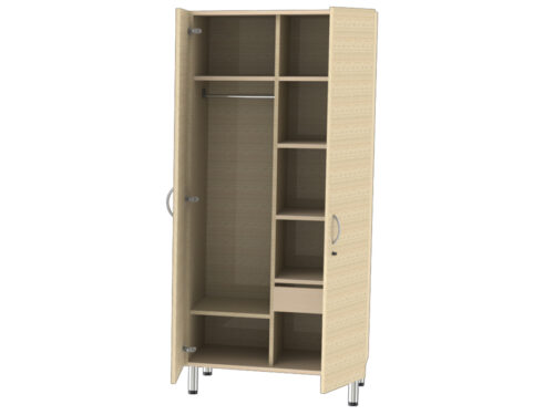 ARMADIO PER CAMERA - beige striato - smontato