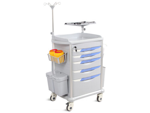 Carrello emergenza NEO PLUS GIMA con 5 cassetti
