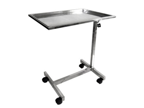 Tavolo di Mayo Forma a H in Acciaio Inox – Tavolo Portastrumenti Regolabile