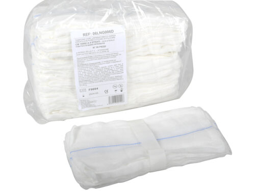 GARZA LAPARATOMICA 10x60 cm - 4 fili conf. 600 pz.